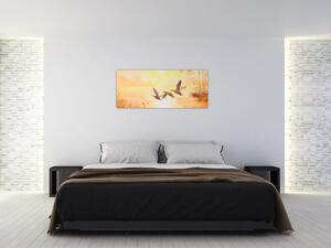 Tablou - Macarale la apus de soare (120x50 cm)