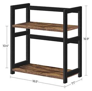 Raft de organizare, Songmics, Negru, 42x18x43 cm