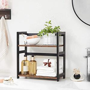 Raft de organizare, Songmics, Negru, 42x18x43 cm