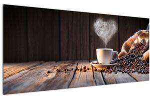 Tablou - Timp pentru cafea (120x50 cm)