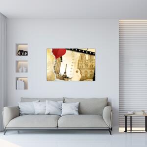 Tablou - Amintiri din Paris (90x60 cm)