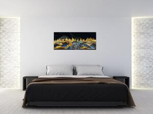 Tablou - Munții aurii (120x50 cm)