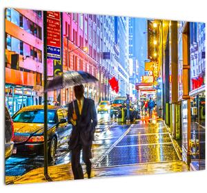 Tablou - Oraș în lumina neoanelor (70x50 cm)