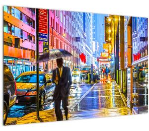 Tablou - Oraș în lumina neoanelor (90x60 cm)
