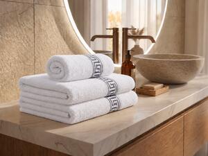 Prosop de corp GREEK alb 70 x 130 cm, 100% bumbac