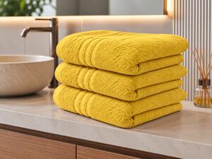 Prosop de baie Classic 70 x 140 cm galben, 100% bumbac