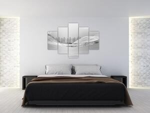 Tablou - Peisaj argintiu (150x105 cm)