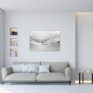 Tablou - Peisaj argintiu (90x60 cm)