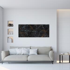 Tablou - Marmură neagră (120x50 cm)