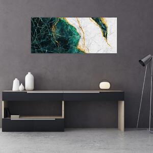 Tablou - Marmură turcoaz (120x50 cm)