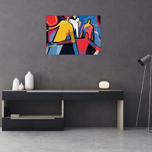 Tablou - Abstract bărbați (70x50 cm)