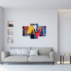 Tablou - Abstract bărbați (90x60 cm)