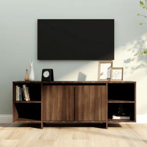 Comodă TV, stejar maro, 130x35x50 cm, PAL