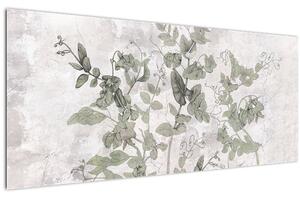 Tablou - Plante in ipsos (120x50 cm)