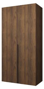 Dulap de haine 100 cm Alice 1 (nuc + negru). 1159779