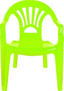 Scaunel din plastic, verde, 40x35x54.5 cm - ROBENTOYS