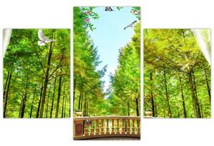 Tablou - Privire spre pădure (90x60 cm)