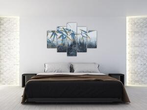Tablou - Bambus pe perete (150x105 cm)