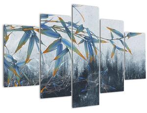 Tablou - Bambus pe perete (150x105 cm)