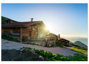 Tablou - Dimineața în Alpi Tirol (90x60 cm)