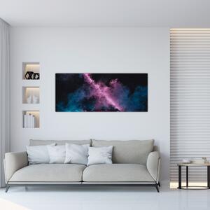 Tablou - Fum roz-albastru (120x50 cm)