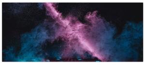 Tablou - Fum roz-albastru (120x50 cm)