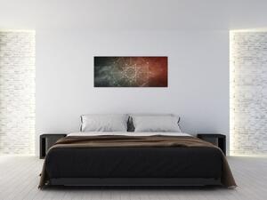 Tablou - Dodecagrama cosmică (120x50 cm)