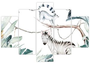 Tablou - Animale exotice (150x105 cm)