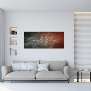 Tablou - Dodecagrama cosmică (120x50 cm)