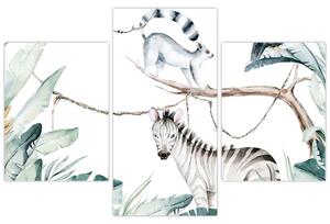 Tablou - Animale exotice (90x60 cm)