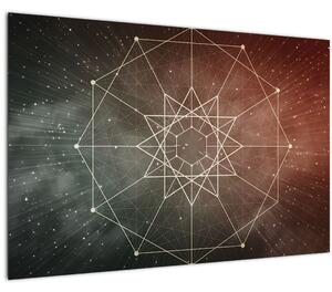Tablou - Dodecagrama cosmică (90x60 cm)