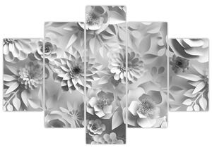 Tablou - Flori albe (150x105 cm)