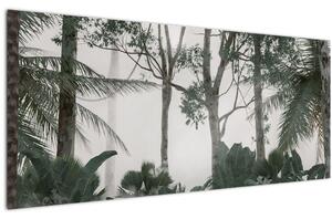 Tablou - Jungla în ceața dimineții (120x50 cm)