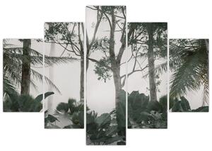 Tablou - Jungla în ceața dimineții (150x105 cm)