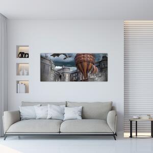 Tablou - Peisaj suprarealist (120x50 cm)
