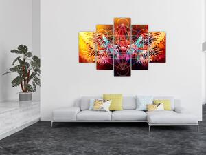 Tablou - Merkaba cu aripi, abstracție (150x105 cm)