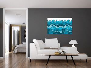 Tablou - Marea, abstracție (90x60 cm)
