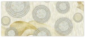 Tablou - Abstract, cercuri de marmură (120x50 cm)