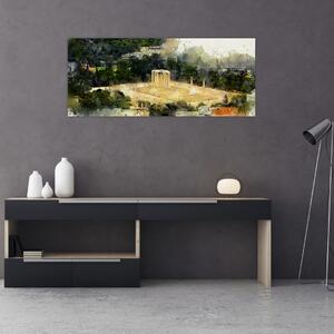Tablou - Templul lui Zeus, Atena, Grecia (120x50 cm)