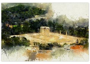 Tablou - Templul lui Zeus, Atena, Grecia (90x60 cm)