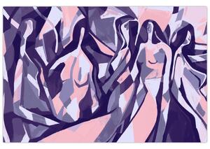 Tablou - Abstract, femei (90x60 cm)
