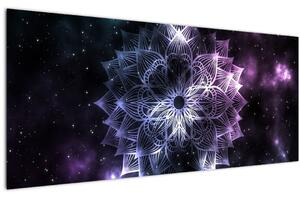Tablou - Mandala Lotus în spațiu (120x50 cm)