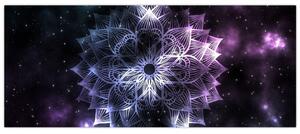 Tablou - Mandala Lotus în spațiu (120x50 cm)