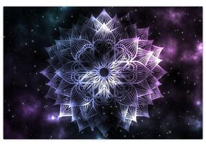 Tablou - Mandala Lotus în spațiu (90x60 cm)