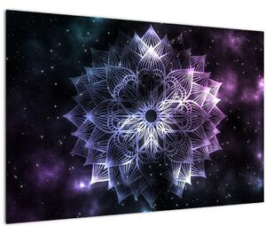 Tablou - Mandala Lotus în spațiu (90x60 cm)