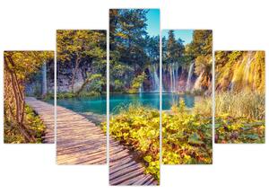 Tablou - Lacurile Plitvice, Croația (150x105 cm)