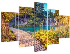 Tablou - Lacurile Plitvice, Croația (150x105 cm)