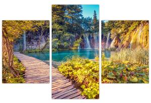 Tablou - Lacurile Plitvice, Croația (90x60 cm)