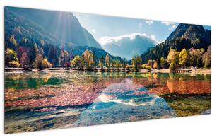 Tablou - Lacul Jasna, Gozd Martuljek, Alpii Iulieni, Slovenia (120x50 cm)