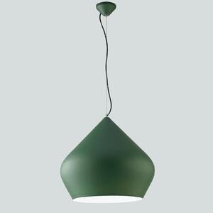 Luce Ambiente Design Lampă suspendată Tholos, verde/alb, Ø 52 cm, metal, reglabil, Verde, Camera de zi / sufragerie, Metal, Modern